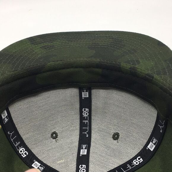 New Era Chicago Cubs Armed Forces Memorial Day Camo 59FIFTY Fitted Hat Sz 7 - Picture 11 of 16